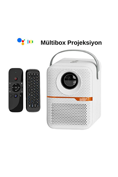 multibox MB Promax 4/64 Android 10 Projeksiyon Seti - M8 Kumanda