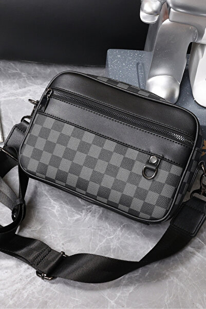 Louis Vettriano Mens Shoulder bag Checkerboard Messenger Bag LV Design Suitable for daily use, gatherings, and gifts