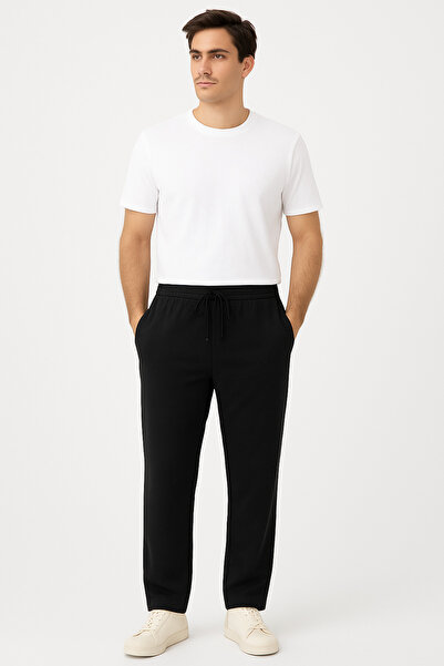 MUBEON Straight Leg Pocket Zippered Men's Bottom Tracksuit