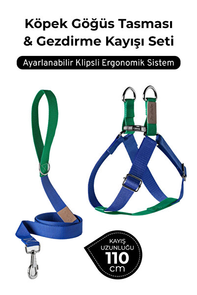 pasiole Adjustable Dog Harness and Walking Leash Set |   Handmade, Durable, C...