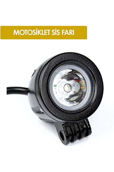 ASTRA LED Su Geçirmez Motosiklet Sis Farı Beyaz Güçlü LED Far Odaklamalı Yuva...