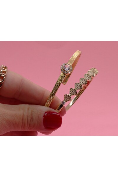 isilaygedikersin Zirkon Taşlı Kelepçe Bilezik