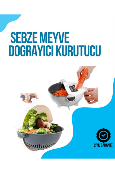 toyigoo Multi-Purpose Kitchen Tool with Slicer and Grater Blades Tygoo-Rshb3456