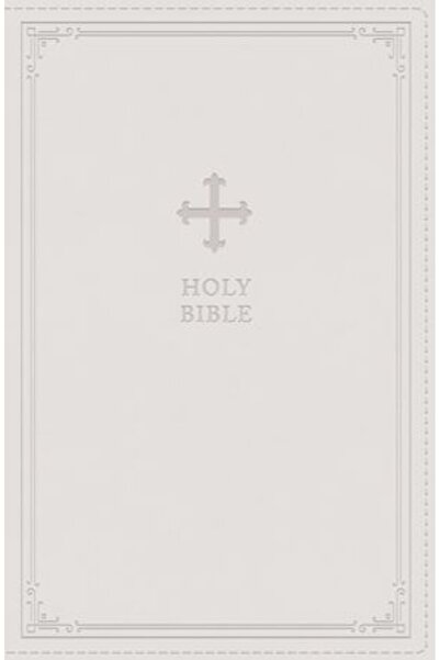 Catholic Book Pub Co NRSV Καθολική Έκδοση Δώρου Βίβλος, Λευκό Δερμάτινο Μαλακό