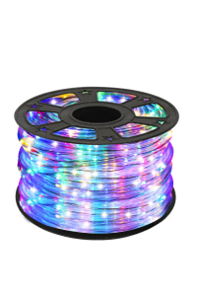 OEM Frânghie luminoasă LED transparentă multicoloră de 80 m pentru interior ș...