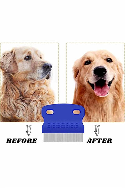 Belle Fusion Bfs Pet Flea Comb Set Set of 4 with Stainless Steel Blades