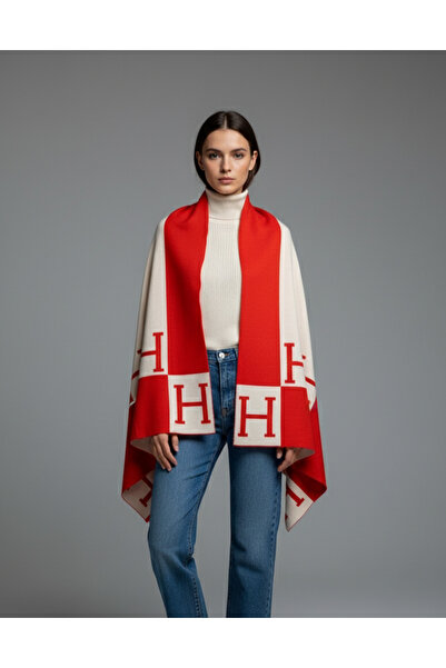 Sebir Moda H Patterned Double Sided Knitwear Shawl