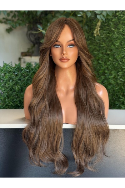 Fenomen Peruk Kumral Maşa Dalgalı Vip Peruk