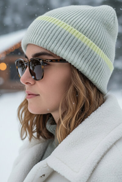 novon Brighton Line Design Soft Textured Unisex Beanie