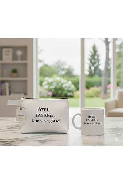 Boom town Υφασμάτινη τσάντα μακιγιάζ, Σετ 2 κούπες (Ειδικό)