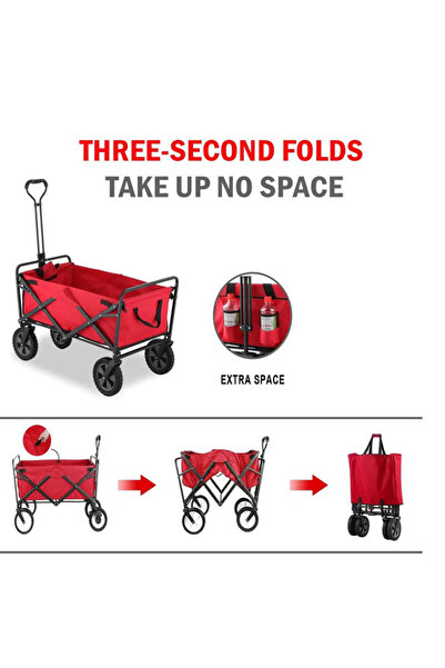 Miskat Trading Outdoor Foldable Shopping Cart Wheeled Luggage Trolley