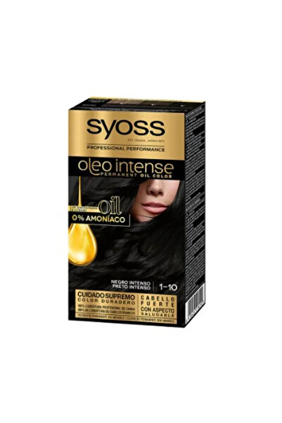 Syoss Oleo Intense Permanent Hair Color 1-10 Deep Black