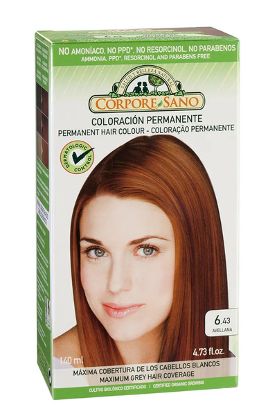 Corpore Vopsea de față 6,43 Avellana 140ml Bio