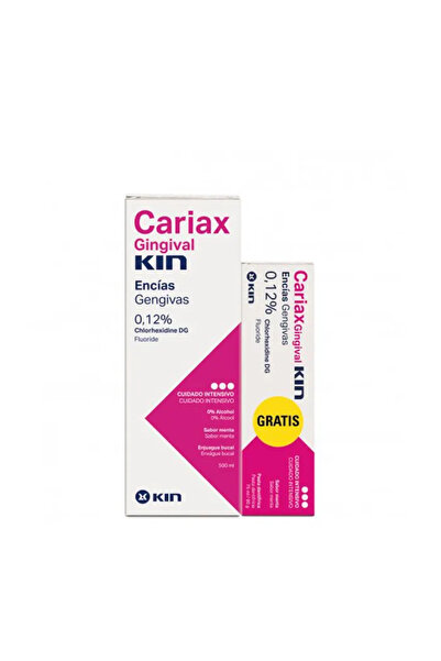 KIN Cariax Gingival Mouthwash 500ml + Toothpaste 75ml