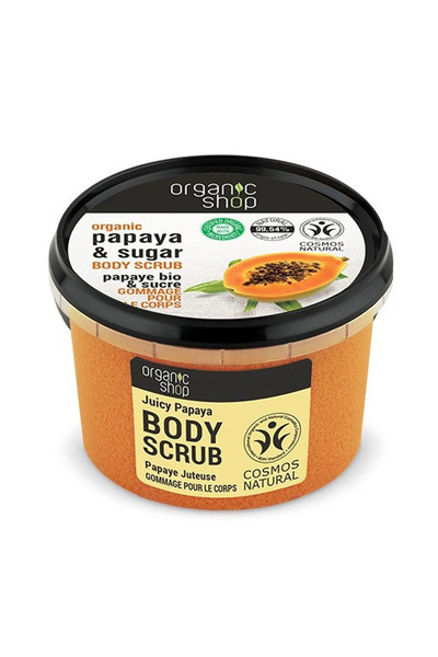 organic shop Papaya y Sugar Exfoliant Corporal 1un