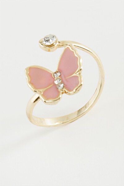 Angel Of Life Butterfly Stone Enamel Ring Small