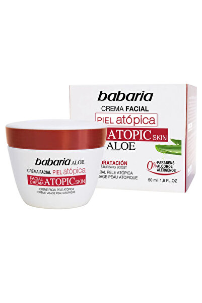 Babaria Cremă facială cu Aloe Vera pentru ten atopic 0% 50ml