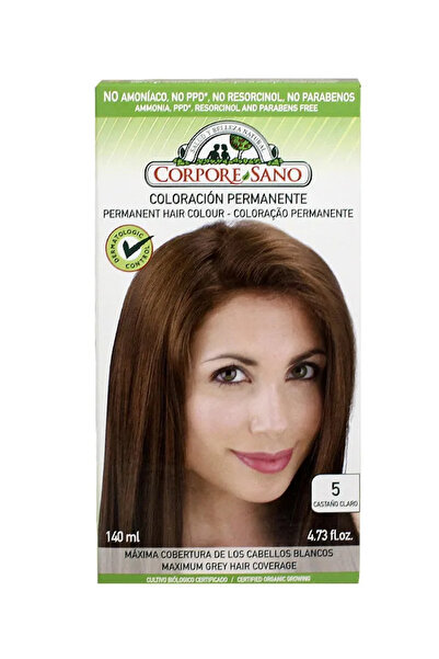 Corpore Sano Tinte Permanente N 5 Castaño Claro 140ml