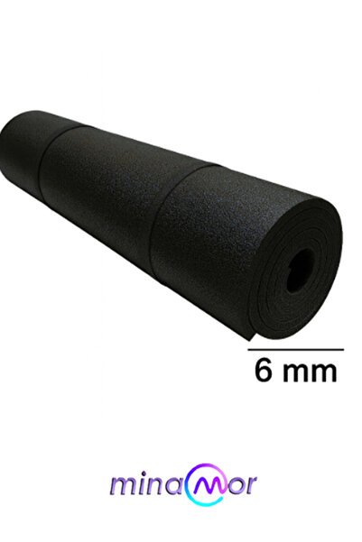 Minamor 6Mm 140x50 Siyah Renk Pilates Minderi