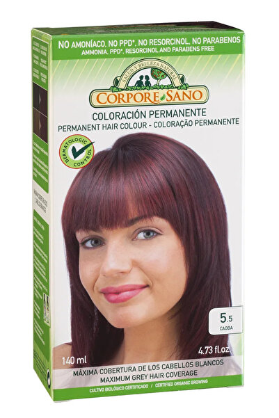 Corpore Vopsea de față 5,5 Caoba 140ml Bio