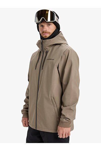 Quiksilver Men's Brown Live for the Dream Coat Eqyjk04185-Tzc0