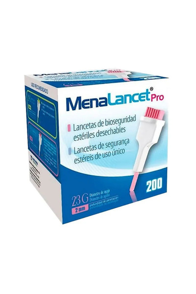 Menarini Menalancet Pro 23g 200 Lancete