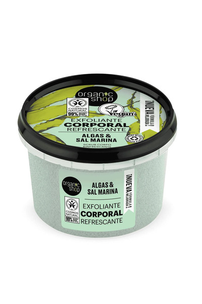 organic shop Refrescante Exfoliante Corporal Algas Del Atlantico 1un