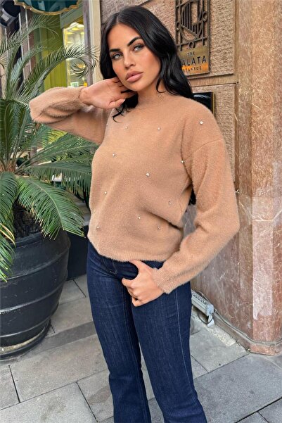 WeShaya PULOVER TRICOTAT STONE CARAMEL
