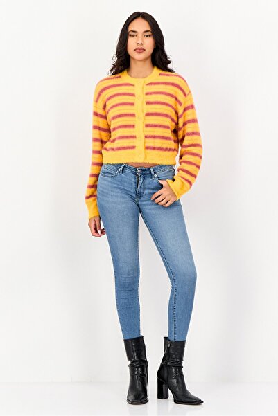 Levi's Women Round Neck Stripe Cardigan, Multicolor