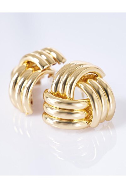 Kayra Twisted Earrings Gold