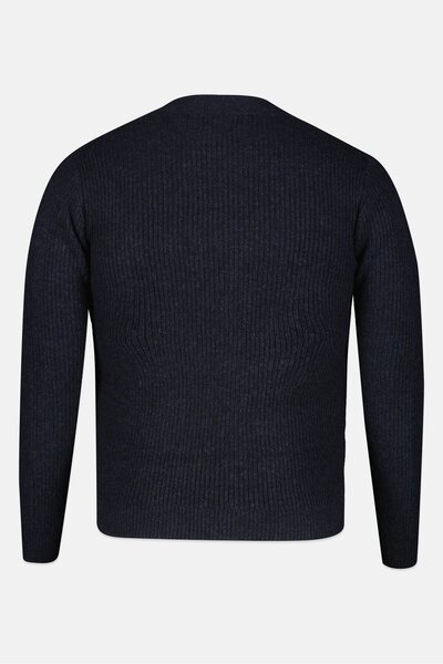 Threadbare Men V-Neck Knitted Cardigans, Navy Blue