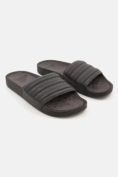 adidas Men Brand Logo Slip-on Slides, Black