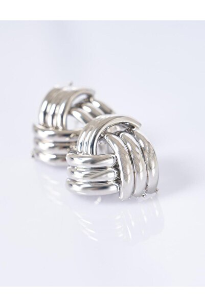 Kayra Twisted Earrings Silver