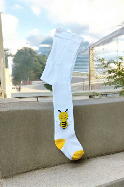 ÖZKARDEŞLER BABY Baby and Child Kilotlu Socks with Felt Figure Arılı