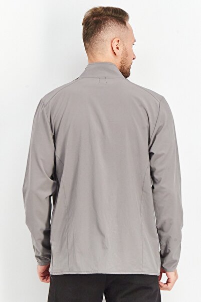 Ideology Men Sportswear Fit Full Zip Jacket, Grey