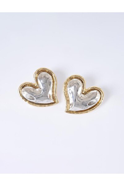 Kayra Heart Shaped Earrings Gold