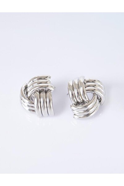 Kayra Twisted Earrings Silver