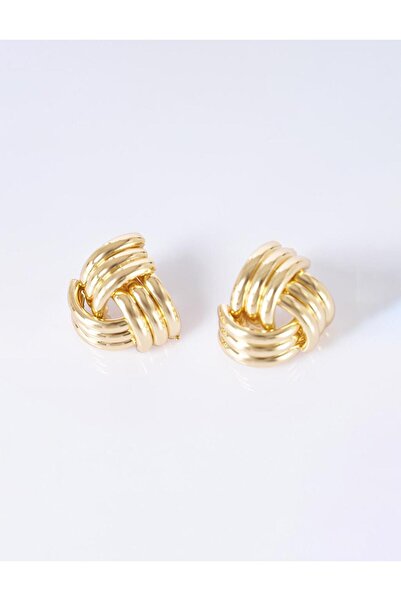 Kayra Twisted Earrings Gold
