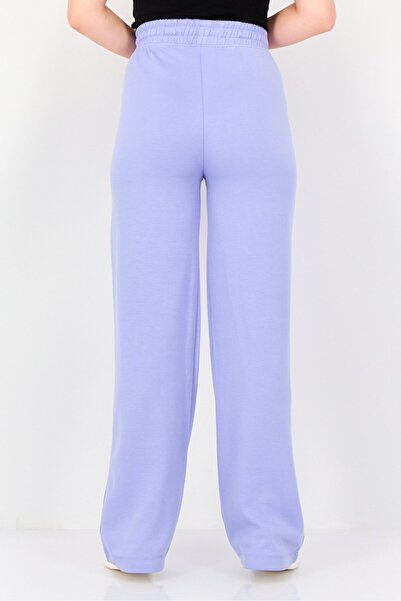 Juicy Couture Women Regular Fit Brand Logo Straight Leg Pants, Lavender