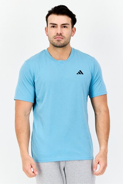adidas Men Sportswear Fit Short Sleeve Outdoor T-Shirt, Turquoise