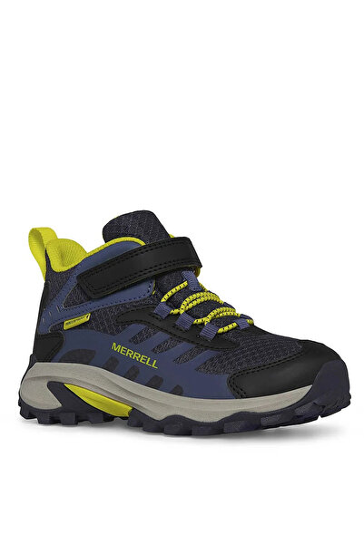 Merrell Mavi - Siyah Erkek Çocuk Outdoor Bot MK267543-MOAB SPEED 2 MID A/C WTPRF