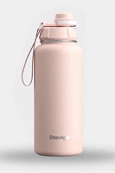 Hype Store Stevig 1 Hand Leak-Proof Leak-Proof Steel Thermos 1000 ml Icy Pink...