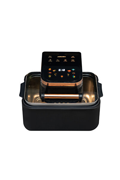 AEIDEN AE-2513 Air Fryer 2500W 12L, 11 Programs, LCD, Black-Gold