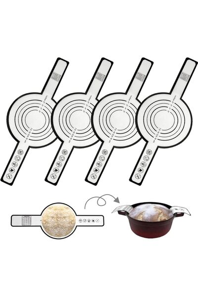 Hype Store 2 Adet Gri Dutch Silikon Kollu Yapışmaz Isıya Dayanıklı Pişirme Ma...