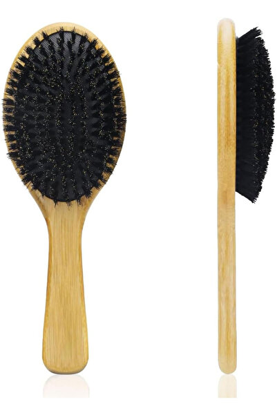 Yelajoy فرشاة شعر، شعيرات طبيعية، تدليك ناعم، فرشاة شعر احترافية مناسبة لجميع أنواع الشعر