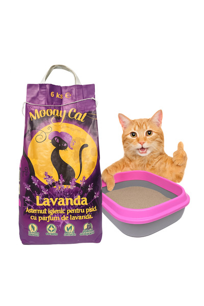 MoonyCat Litter Box Litter, Cat Sand 6kg