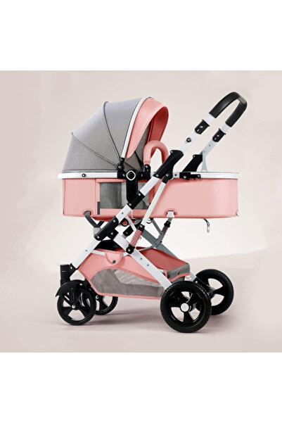 AEIDEN 2 in 1 stroller for children, foldable, with suspension, convertible into a sports pram, 0-36 months, carrycot