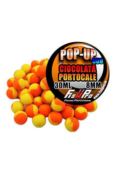 Fish Pro Pop Up 8Mm Duo Orange Yellow Choco Porto