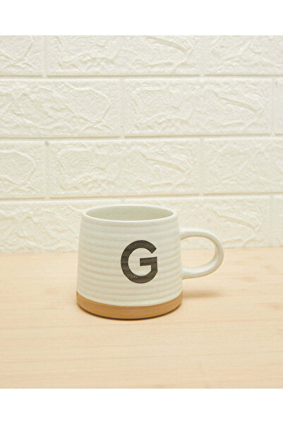 REDTAG White Alphabet Mug - Letter G