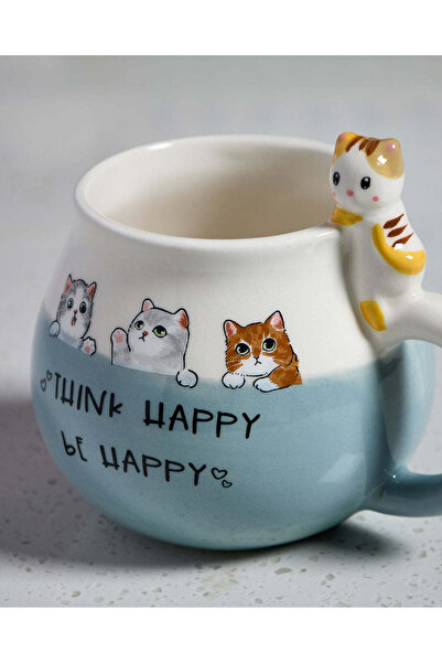 REDTAG Grey Standing Cat Mug